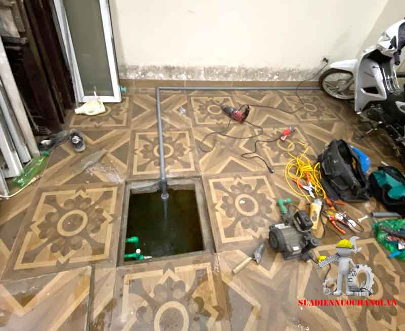 Sửa máy bơm nước nhà anh Chí Ngõ 10 Lê Lợi, Nguyễn Trãi, Hà Đông